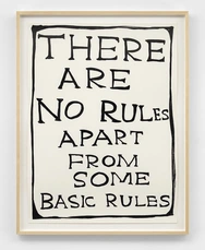 There are no rules apart from some basic rules (David Shrigley)